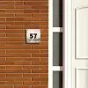 Geschilderd - Traditioneel Naambord Vierkant klein -sfeer3-XS