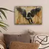 Graffiti - Kunst - Vleugels - Street art - Banksy canvas 2cm klein -sfeer1