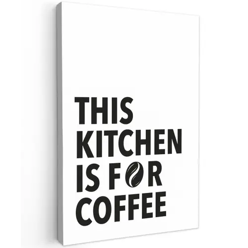 Quotes  - Koffie - Bonen - Modern canvas 2cm klein -z3d