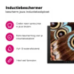 Vleugels - Vlinder - Blauw Inductie beschermer vinyl 3mm klein -wsfeer2_website