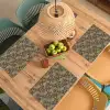 Bruin - Groen - Bloemen Placemat vinyl groot 368 -zzsfeer5_Kitchenyeah-website