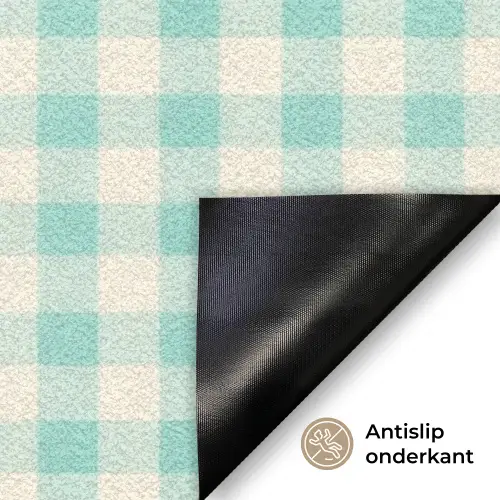 Koffie - Klok - Groen Deurmat klein -antislip_NL