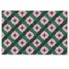 Groen - Roze - Retro - Sterren Deurmat klein 898 -zkaufland3d