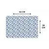 Diamant - Patroon - Blauw - Wit Placemat vinyl groot 368 -specs
