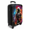 Astronaut omringd door graffiti NBS - Handbagage koffer - Kinderen Unisex middel -productfoto_3d