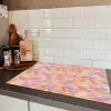 Abstract - Multi - Kleur - Verf Inductie beschermer vinyl 3mm klein 276 -sfeer3