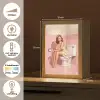 Roze - Retro - Vrouw Light Box met kabel (Tafellamp) klein -USP_NL