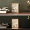 Bloemen - Natuur - Wit - Bloesem - Abstract Light Box met kabel (Tafellamp) klein -sfeer3