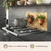 Bloempotten - Muur - Vintage keuken achterwand spatscherm klein -usp_NL