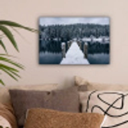Steiger - Meer - Sneeuw - Bergen - Rustgevend canvas 2cm klein -sfeer1