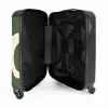 Abstract - Groene vormen NBS - Handbagage koffer - Kinderen Unisex middel -binnenkant