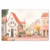 Bloemen - Huizen - Dorp Placemat vinyl groot -zzsfeer1_Kitchenyeah-website