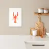 Kreeft - Waterverf - Aquarel - Oranje KitchenYeah - Keuken - Canvas klein -sfeer1