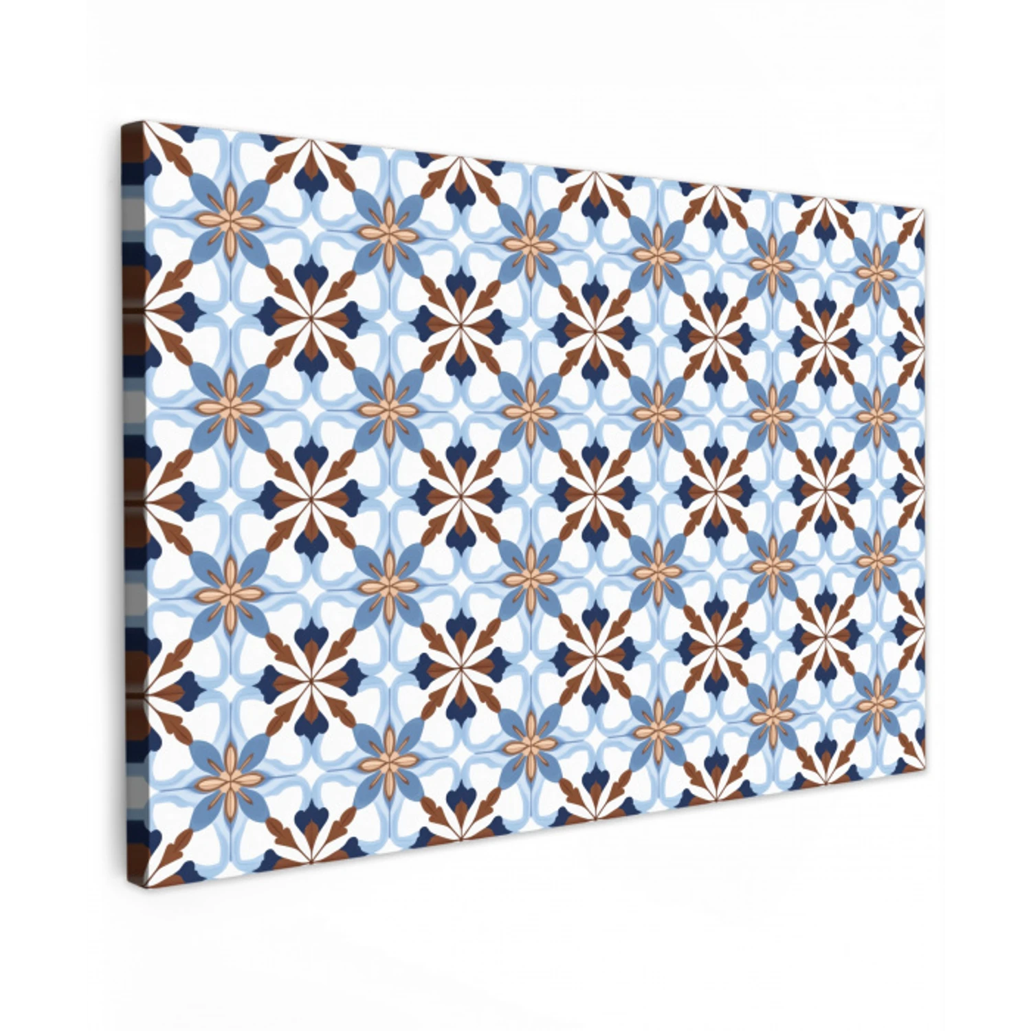 Ornament - Tegel - Kleurrijk canvas 2cm klein 34 -z3d