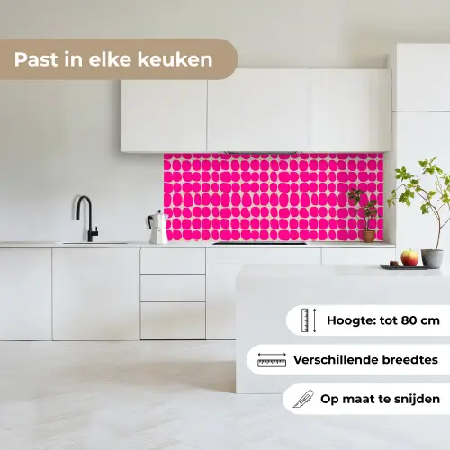 Stippen - Patroon - Roze keuken achterwand 2 middel 871 -sfeer4_NL