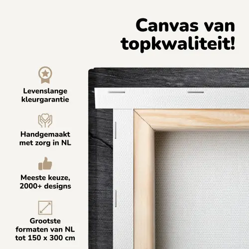 Beton - Zwart - Scheur canvas 2cm middel -zzzsfeer2_topdoek
