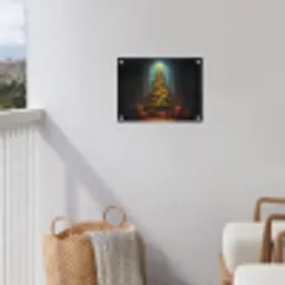 Kerstboom - Cadeau - Kerst - Winter tuinposter los doek klein -sfeer8