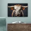 Stier - Kleurrijk - Hoorns canvas 2cm klein -sfeer4