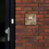 Verweerd hout - Modern Naambord Vierkant klein -sfeer1-XS