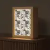 Botanisch - Bladeren - Zwart Light Box met kabel (Tafellamp) klein 925 -z3d_website
