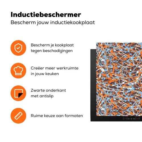Blauw - Waterverf - Chaos Inductie beschermer vinyl 3mm klein 276 -zzzzzzz-td-ups