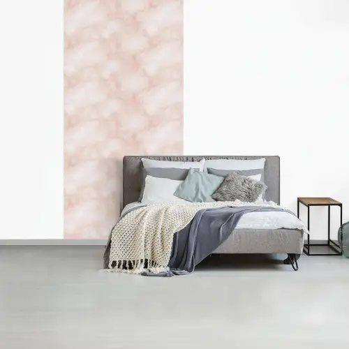 Roze - Marmer - Crème fotobehang vinyl groot 64 -slaapkamer