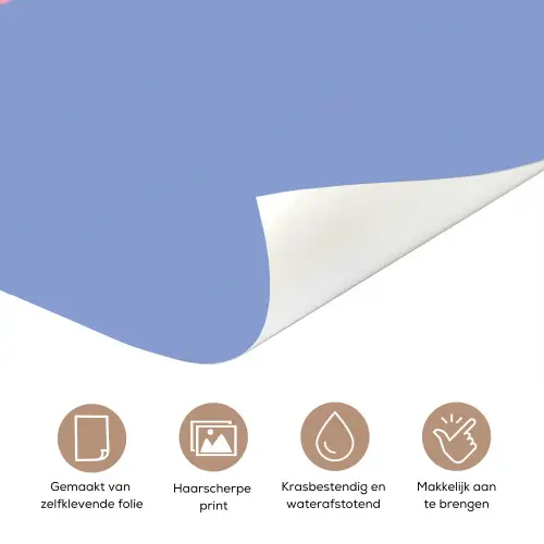 Chill - Roze - Blauw - Golvend deurposter klein -closeup_NL