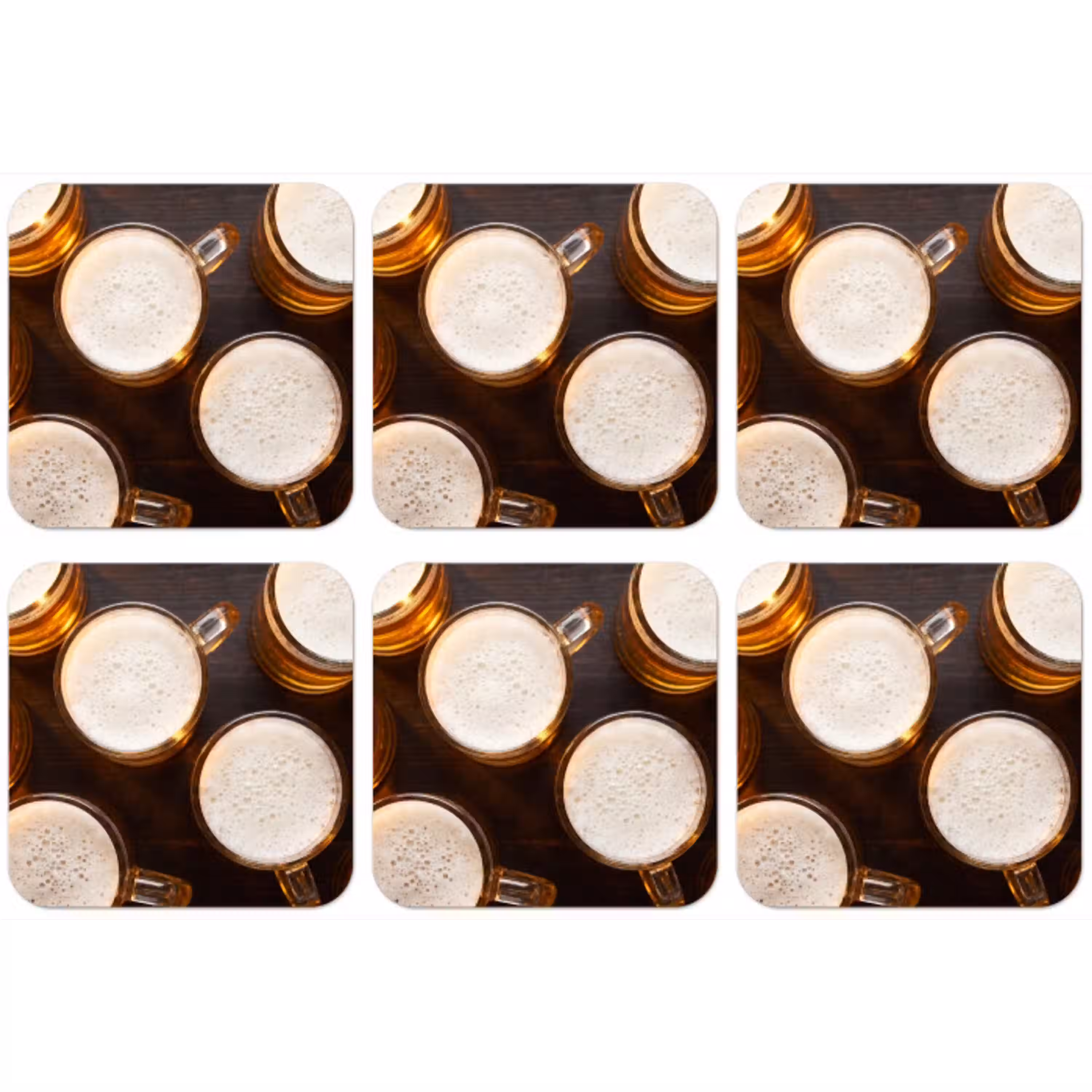 Bier - Glazen - Schuim - Hout - Drank onderzetter kurk middel -zkaufland3dotto