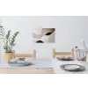 Contourlijnen - Abstracte landschap Muursticker klein -eettafel