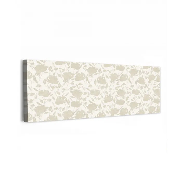 Bloemenpatroon - Silhouet - Wit canvas 2cm klein 828 -z3d