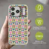 Retro - Kleuren - Patroon - Hartjes Telefoonhoesje iPhone 17 Pro klein 878 -sfeer3_DE