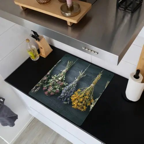 Droogbloemen - Bloemen - Boeket - Stilleven - Touw - Bundel Inductie beschemer met haakjes middel -sfeer1