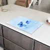 Vlinders - Sierlijk - Blauw Inductie beschermer vinyl 3mm klein -sfeer8