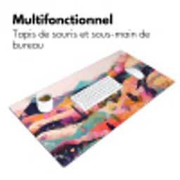Golvende heuvels - Abstracte planten - Dromerig Muismat XXL klein -zsfeer4_frans