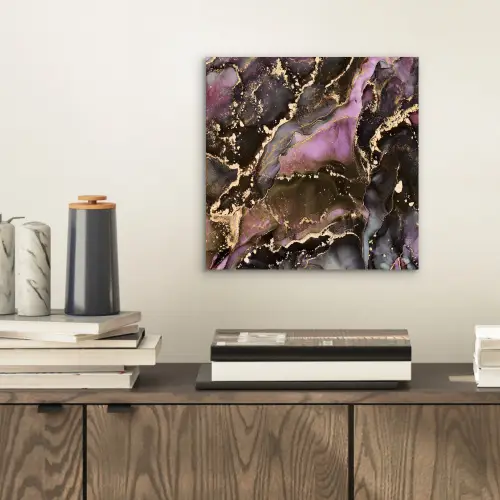 Marmer - Gold - Steen - Abstract aluminium wit klein -sfeer1