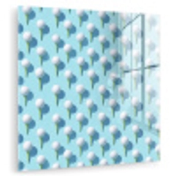 Golf - Ballen - Blauw plexiglas 5mm klein 11 -zzzproduct_nieuw