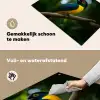 Vogel - Tak - Geel - Bladeren Inductie beschemer met haakjes klein -ky-schoon-nl