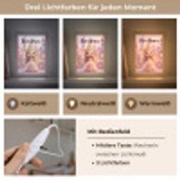 Prinses - Roze - Kasteel Light Box met kabel (Kinderlampje) klein -USP_lichtkleurDE