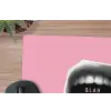 Mond - BLAH BLAH - Roze muismat rubber klein -closeup