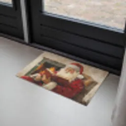 Kerst - Kerstman - Winter - Open Haard Deurmat klein -sfeer2