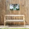 Deur - Patronen - Planten Tuinposter op houten frame 2 cm dik klein -sfeer4