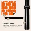 Patroon - Retro - Oranje Inductie beschermer vinyl 3mm middel 274 -zzzzzzz-induclip_IT