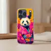 Kimono - Roze - Panda - Bloemenkroon Telefoonhoesje iPhone 17 Pro klein -sfeer2