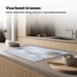 Duinen - Sneeuw - Strand - Winter - Serene Inductie beschermer vinyl 3mm klein -sfeer1