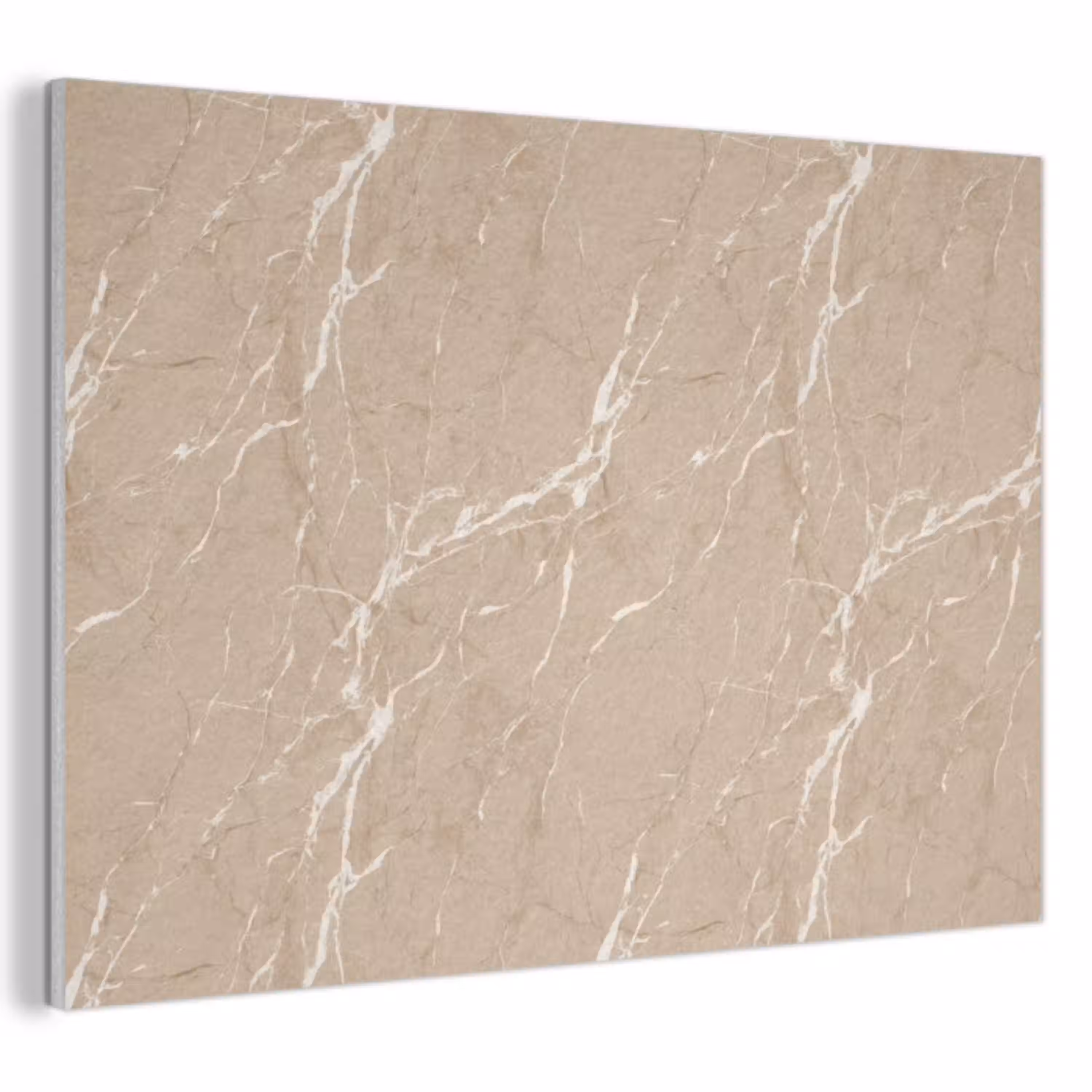 Beige - Marmer - Organisch - Wit PET vilt klein 837 -3d