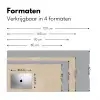 Parallelle lijnen - Lichte textuur - Beige Muismat XXL klein -sfeer5