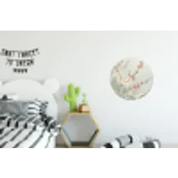 Kersen - Bloesem - Groen Wandcirkel aluminium klein -kinderkamer