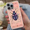 Kever - Donkerblauw - Bloemen - Sierlijk Hoesje iPhone 16 Pro Max met koord klein -sfeer3