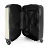 Jongen met een voetbal in bruine tinten NBS - Handbagage koffer - Kinderen Unisex middel -binnenkant