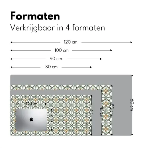Floraal - Verweerd - Keurrijk Muismat XXL klein 681 -sfeer5